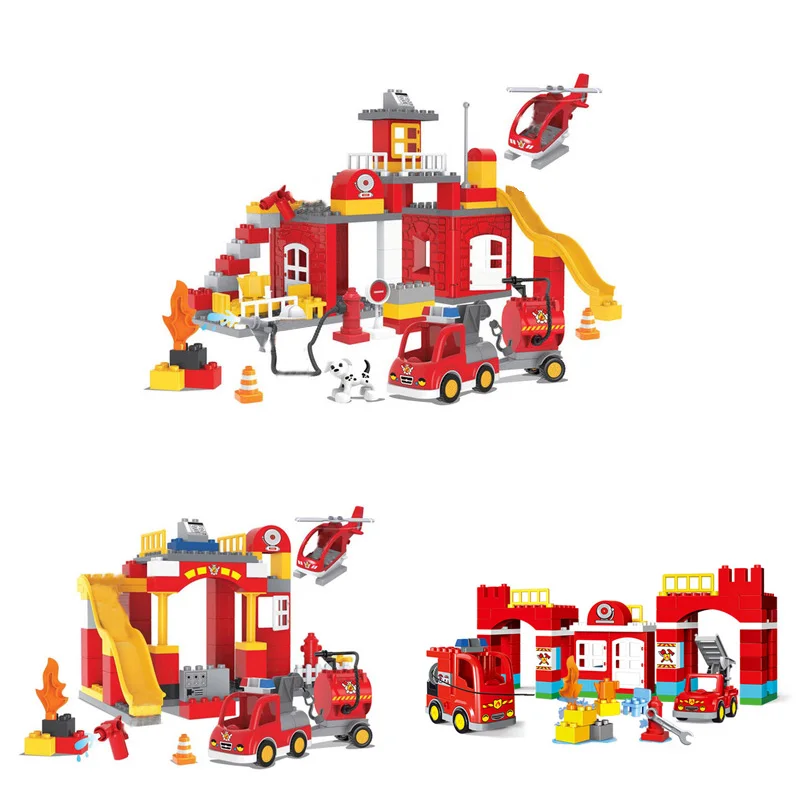 Gorock City Fire Fighting Engine Helicopter Fireman Brick Building Block Fire station Set Compatible with Brick Gift
Gorock City Fire Fighting Engine Helicopter Fireman Brick Building Block Fire station Set Compatible with Brick Gift