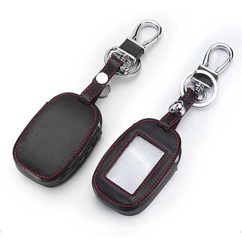 Leather Car Key Case Cover For StarLine B92 B62 B64 Two Way Car Alarm LCD Remote Controller Protect Cover Keychain With Key Ring
Leather Car Key Case Cover For StarLine B92 B62 B64 Two Way Car Alarm LCD Remote Controller Protect Cover Keychain With Key Ring