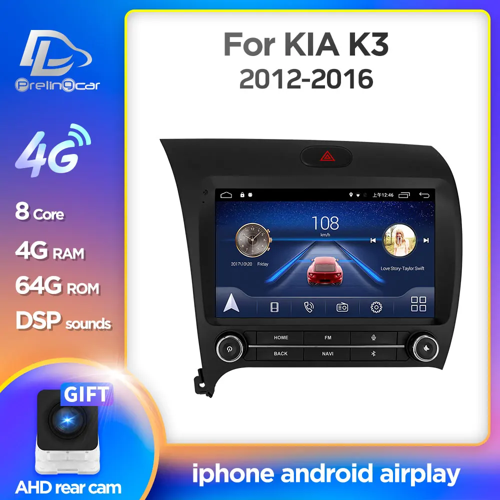 Система Android 10 0 Автомобильный сенсорный экран IPS стерео для Kia Cerato 3 K3 2012 2013 2014 2015 2016