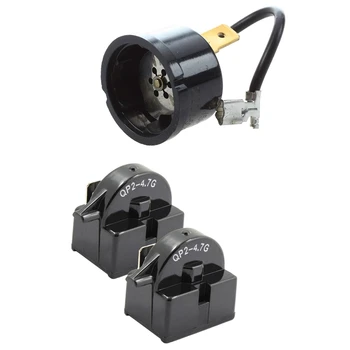 3Pcs Refrigerator Compressor Accessories: 1Pcs HX1/5HP Thermal Overload Protector & 2Pcs QP2-4.7 Start Relay Refrigerator PTC Oh
3Pcs Refrigerator Compressor Accessories: 1Pcs HX1/5HP Thermal Overload Protector & 2Pcs QP2-4.7 Start Relay Refrigerator PTC Oh
