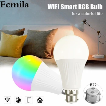 1PC New Wireless WiFi Smart Bulb 10W Dimming Lamp RGBW Intelligent LED Light Support Alexa Timing control Work With Google Home
1PC New Wireless WiFi Smart Bulb 10W Dimming Lamp RGBW Intelligent LED Light Support Alexa Timing control Work With Google Home