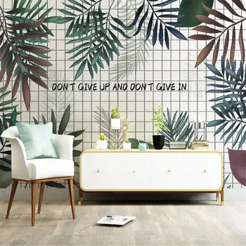 milofi custom wallpaper mural 3D Nordic style black and white lattice fresh plant TV background wall paper
milofi custom wallpaper mural 3D Nordic style black and white lattice fresh plant TV background wall paper