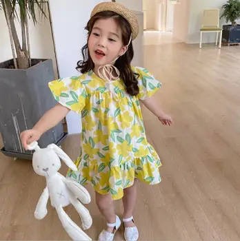 2020 new baby girls floral dress fashion kids girls dresses 2-7 years 
2020 new baby girls floral dress fashion kids girls dresses 2-7 years