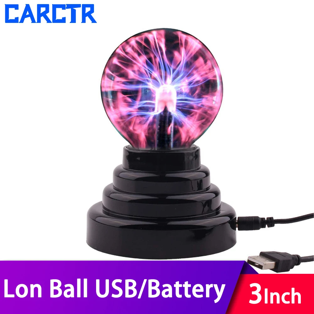 3 Inches Car Atmosphere Music Sound Control LED USB Plasma Ball Electrostatic Lamp Decoration DJ Lights Party Magic Lighting
3 Inches Car Atmosphere Music Sound Control LED USB Plasma Ball Electrostatic Lamp Decoration DJ Lights Party Magic Lighting