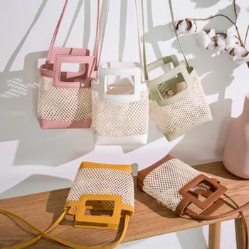 2020 New Trend Mesh Transparent Contrast Color Handbag Elegant And Versatile Single Shoulder Messenger Bag Mobile Phone Bag
2020 New Trend Mesh Transparent Contrast Color Handbag Elegant And Versatile Single Shoulder Messenger Bag Mobile Phone Bag