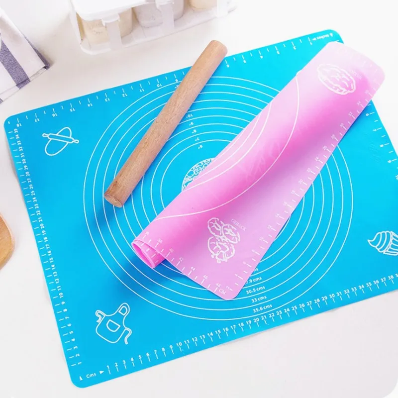 Nonstick Silicone Baking Mat Thickening Flour Rolling Scale Mat Kneading Dough Pad Baking Pastry Bakeware Liners Kitchen Gadget
Nonstick Silicone Baking Mat Thickening Flour Rolling Scale Mat Kneading Dough Pad Baking Pastry Bakeware Liners Kitchen Gadget