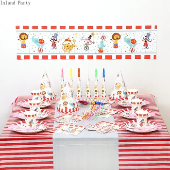Circus Theme Party Favors Kid Birthday Disposable Tableware Set Animal Plates Cup Napkin Spiral Hanging Party Decoration Supplie
Circus Theme Party Favors Kid Birthday Disposable Tableware Set Animal Plates Cup Napkin Spiral Hanging Party Decoration Supplie