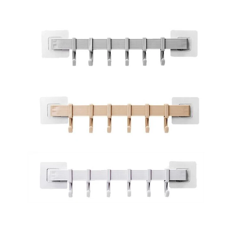 2PCS Multifunctional 6-Row Hooks, No Punching Hooks, Towel Hooks, Kitchen Hooks, No Strong Hooks Behind The Door
2PCS Multifunctional 6-Row Hooks, No Punching Hooks, Towel Hooks, Kitchen Hooks, No Strong Hooks Behind The Door
