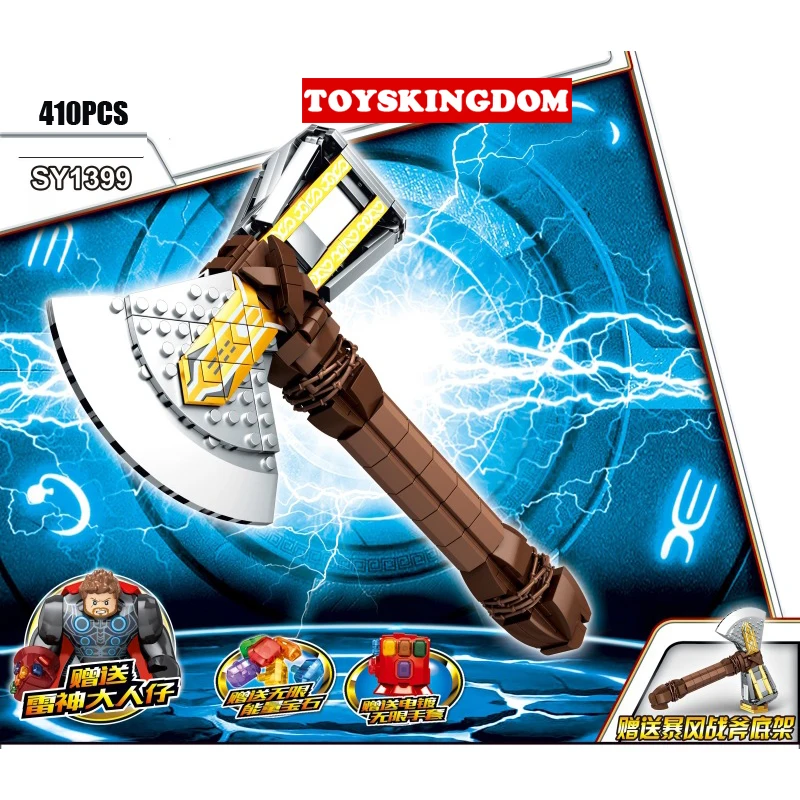Hot super heroes avenger thor Stormbreaker model building block endgame Marvel figures Infinity Gauntlet bricks toys collection
Hot super heroes avenger thor Stormbreaker model building block endgame Marvel figures Infinity Gauntlet bricks toys collection