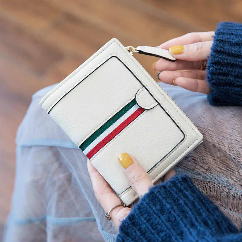 Amoy Printed Leather Goods Wallet Women's 2019 New Style Korean-style Simple Contrast Color Ribbon Folding Students Multi-functi
Amoy Printed Leather Goods Wallet Women's 2019 New Style Korean-style Simple Contrast Color Ribbon Folding Students Multi-functi