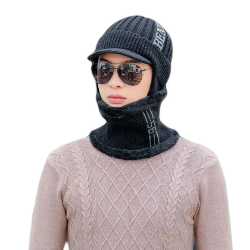 Winter Hat Scarf Set Beanie Scarf Set Warm Knit Hat Thick Lined Hat Scarf Men Toque Cap Outdoor Knitted Cap
Winter Hat Scarf Set Beanie Scarf Set Warm Knit Hat Thick Lined Hat Scarf Men Toque Cap Outdoor Knitted Cap