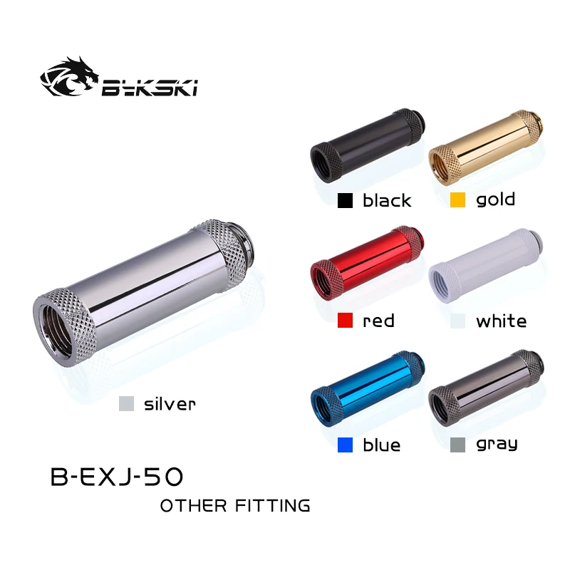 Bykski B-EXJ-50 50mm Male To Female Extender Fittings Boutique Diamond Pattern Multiple Color G1/4 | Компьютеры и офис