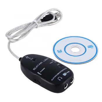 USB Guitar Link Guitar To USB Adapter Interface Cable Link Audio for PC Recording with Software CD driver
USB Guitar Link Guitar To USB Adapter Interface Cable Link Audio for PC Recording with Software CD driver
