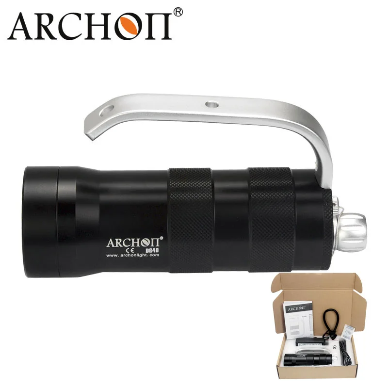 ARCHON WG46 DG40 Diving light 3* CREE XM-L2 U2 LED max 2000 lumen 100 meter underwater spot light dive torch with battery pack
ARCHON WG46 DG40 Diving light 3* CREE XM-L2 U2 LED max 2000 lumen 100 meter underwater spot light dive torch with battery pack