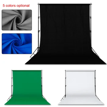 Photography 3*4M Background Backdrop Stand Support System Kit for Photo Studio with 3 Pcs White Black Green Muslin Backdrops 
Photography 3*4M Background Backdrop Stand Support System Kit for Photo Studio with 3 Pcs White Black Green Muslin Backdrops
