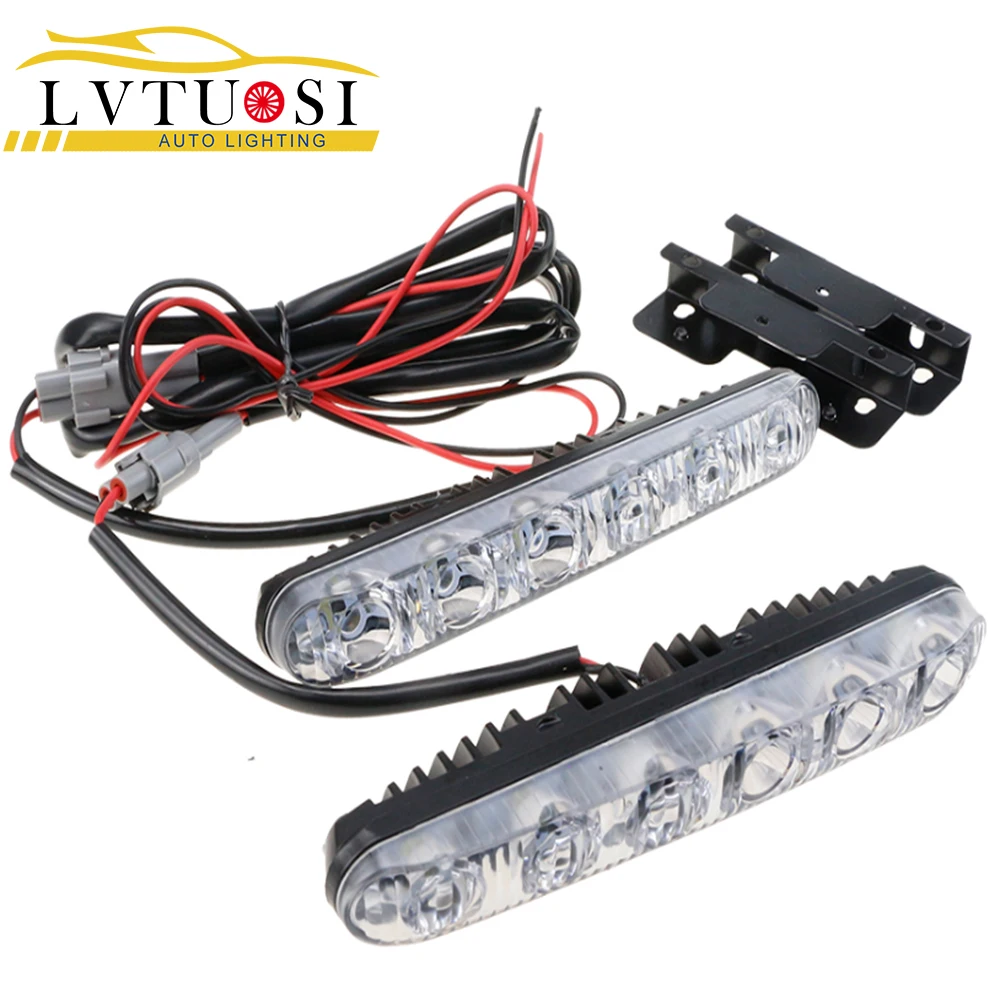 LVTUSI 2PCS Daytime Running Light DRL Car Styling Accessories Lights Hi/Lo Beam Universal Waterproof Strobe Warning Lights
LVTUSI 2PCS Daytime Running Light DRL Car Styling Accessories Lights Hi/Lo Beam Universal Waterproof Strobe Warning Lights