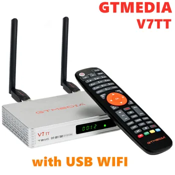 GTMEDIA v7 TT Satellite TV Receiver set top box with USB WiFi DVB-T2 DVB-S Digital tv box 1 year cccam 7 line free Spain France
GTMEDIA v7 TT Satellite TV Receiver set top box with USB WiFi DVB-T2 DVB-S Digital tv box 1 year cccam 7 line free Spain France
