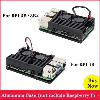 Raspberry Pi Aluminum Case for Raspberry Pi 4 Passive Cooling Box Metal Alloy Enclosure with Dual Fan for Raspberry Pi 3 3B 3B+
Raspberry Pi Aluminum Case for Raspberry Pi 4 Passive Cooling Box Metal Alloy Enclosure with Dual Fan for Raspberry Pi 3 3B 3B+