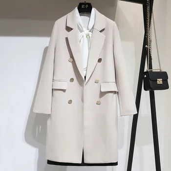 Women Blazer Coat Jackets Work-Suit Office White Double Breasted Formal Femme Lady Slim
Women Blazer Coat Jackets Work-Suit Office White Double Breasted Formal Femme Lady Slim
