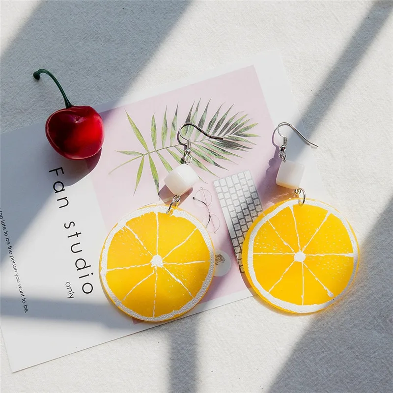 Fashion Personality Orange Slice Drop Earrings for Women Long Small Fresh Dangle Earrings High Quality Statement Modern Jewelry
Fashion Personality Orange Slice Drop Earrings for Women Long Small Fresh Dangle Earrings High Quality Statement Modern Jewelry