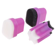 1 pièces bricolage dégradé éponges à ongles changement de couleur Gel vernis à ongles équipement ongles tampons fichiers manucure Nail Art transfert modèle(China)