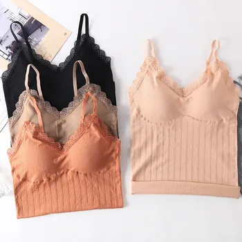 Seamless Long Section Beauty Back Vest With Chest Pad Without Rims Camisole
Seamless Long Section Beauty Back Vest With Chest Pad Without Rims Camisole