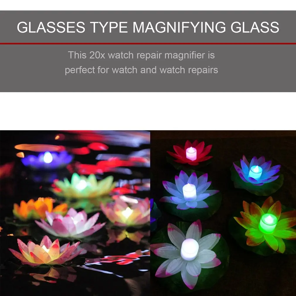 

LED flood light Artificial Lotus Colorful Changed Floating Flower Lamps Water Swimming Pool Wishing Light Lanterns Party Supply