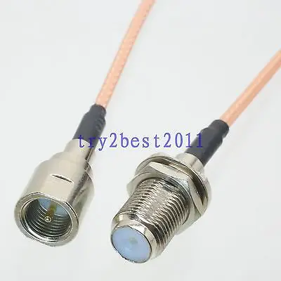 DHL/EMS 50 Sets RG316 F TV jack pin bulkhead to FME plug pin RF Jumper pigtail Cable 6inch -C1
DHL/EMS 50 Sets RG316 F TV jack pin bulkhead to FME plug pin RF Jumper pigtail Cable 6inch -C1