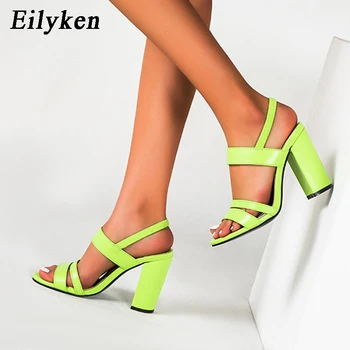 Eilyken Fashion Green Elastic Back Strap Women Sandals High Heels 2020 Summer Sexy Peep Toe Party Elegant Shoes Ladies Sandalias
Eilyken Fashion Green Elastic Back Strap Women Sandals High Heels 2020 Summer Sexy Peep Toe Party Elegant Shoes Ladies Sandalias