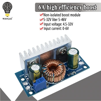 WAVGAT DC-DC Boost Converter Non-isolated Step-Up Power Supply Module With Heat Sink Adjustable 4.5V-32V to 5-42V 6A
WAVGAT DC-DC Boost Converter Non-isolated Step-Up Power Supply Module With Heat Sink Adjustable 4.5V-32V to 5-42V 6A