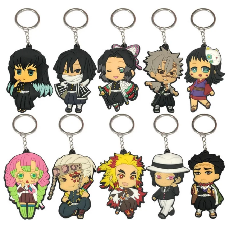 Japan Anime Demon Slayer: Kimetsu no Yaiba PVC Figure Keychain Pendant Toys Tanjirou Nezuko Figures Two-sided Keychain Set
Japan Anime Demon Slayer: Kimetsu no Yaiba PVC Figure Keychain Pendant Toys Tanjirou Nezuko Figures Two-sided Keychain Set