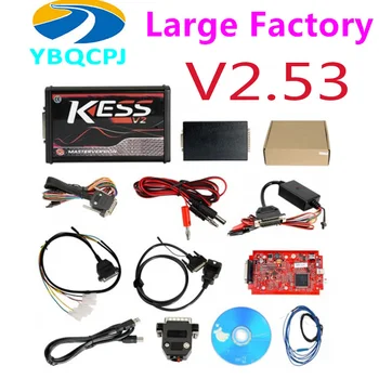 

KESS V2 V2.53 V5.017 EU Red ECM Titanium KTAG V2.25 V7.020 4 LED Online Master Version BDM Frame fgtech ECU OBD Truck Programmer