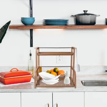 1Set Double-Layer Kitchen Seasoning Storage Rack Cooking Utensils Organizer Rack
1Set Double-Layer Kitchen Seasoning Storage Rack Cooking Utensils Organizer Rack