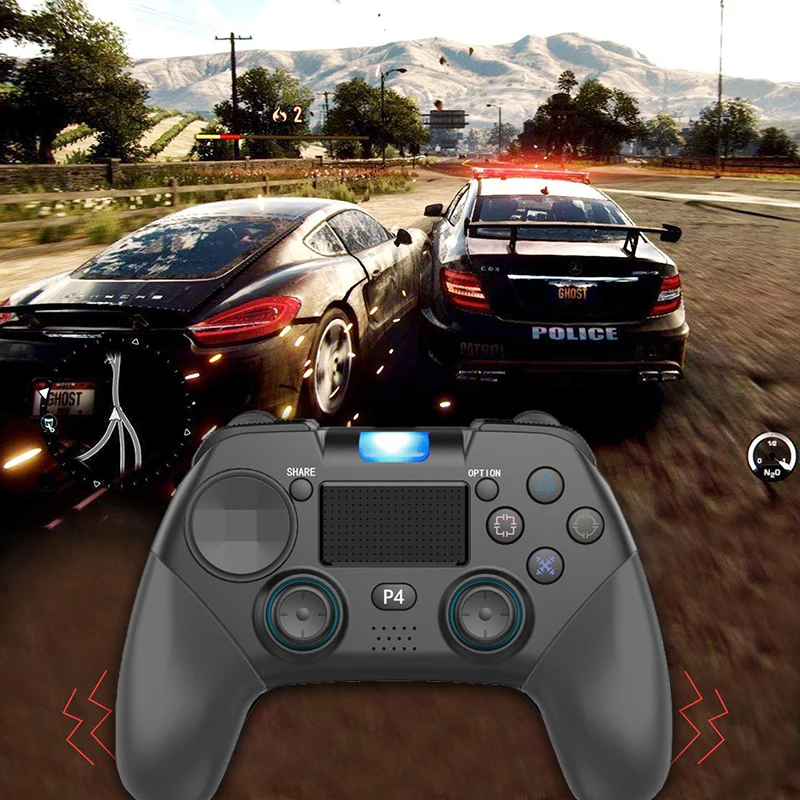 Беспроводной геймпад Bluetooth 4 0 Вибрационный сенсорный экран контроллер для PS4 ПК