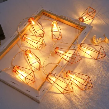Metal Diamond Shape 10-LED String Lights Holiday Lighting Fairy Garland For Christmas Tree Wedding Party Decoration
Metal Diamond Shape 10-LED String Lights Holiday Lighting Fairy Garland For Christmas Tree Wedding Party Decoration