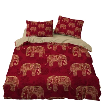 Bohemian Elephant Ethic Bedding Set Bedroom Decor Red Bedspread Microfiber Hypoallergenic Zipper 1PC Duvet Cover Pillowcase
Bohemian Elephant Ethic Bedding Set Bedroom Decor Red Bedspread Microfiber Hypoallergenic Zipper 1PC Duvet Cover Pillowcase
