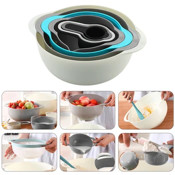 8Pcs/Set Bowls Nesting&Stackable Rainbow Disc Bowls Set Measuring Cups Colander Sifter Large Mixing Bowls Knead Dough Tools
8Pcs/Set Bowls Nesting&Stackable Rainbow Disc Bowls Set Measuring Cups Colander Sifter Large Mixing Bowls Knead Dough Tools