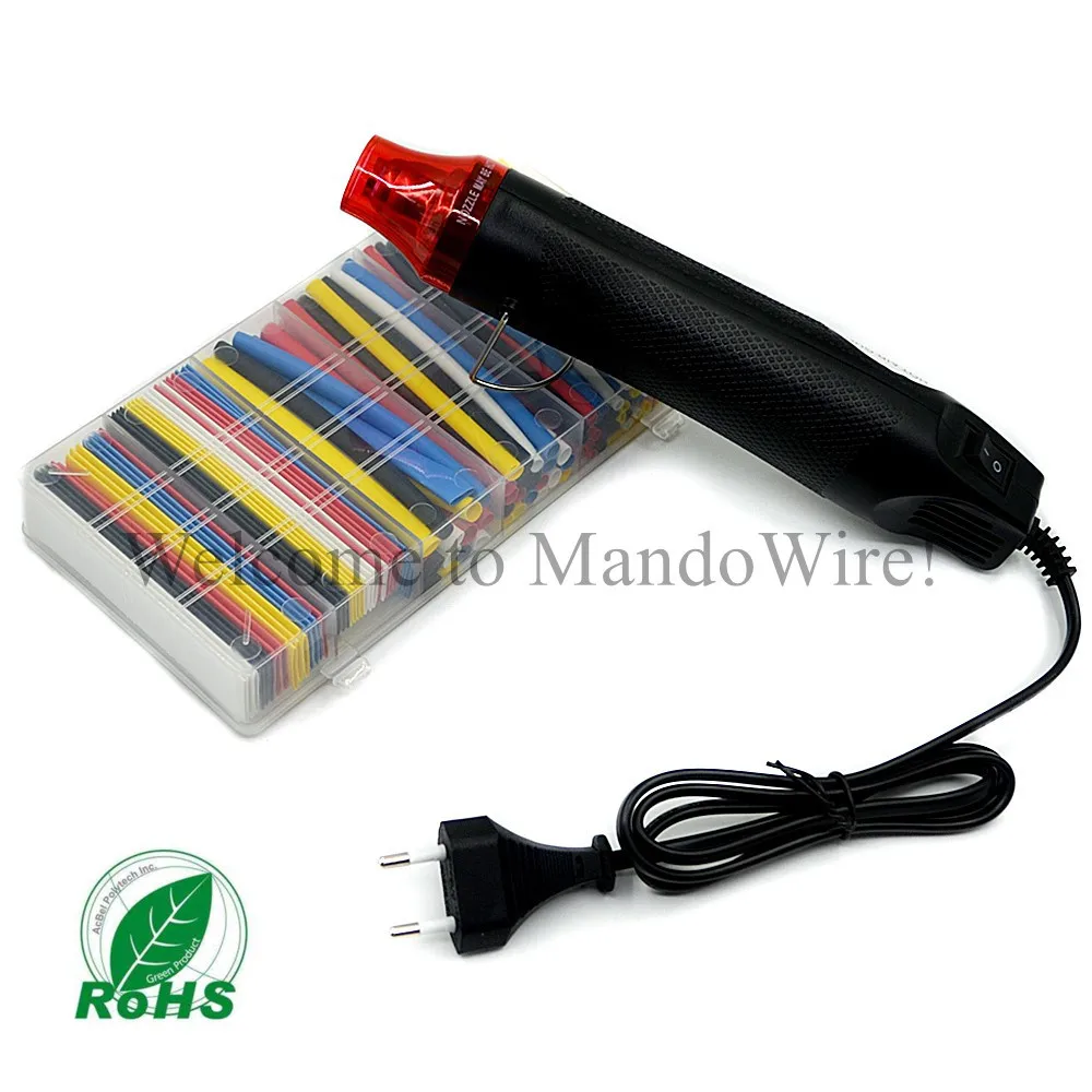 MINI Heat Gun and Polyolefin Heat Shrink Tube Assorted Insulation Shrinkable Tube 2:1 Wire Cable Sleeve Kit can Drop shopping
MINI Heat Gun and Polyolefin Heat Shrink Tube Assorted Insulation Shrinkable Tube 2:1 Wire Cable Sleeve Kit can Drop shopping