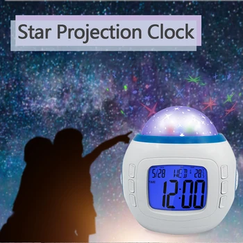 Starry Sky Projection Toys Multifunctional Alarm Clock Bedside Luminous with Music Electronic Digital Night Light for Kids Gift
Starry Sky Projection Toys Multifunctional Alarm Clock Bedside Luminous with Music Electronic Digital Night Light for Kids Gift