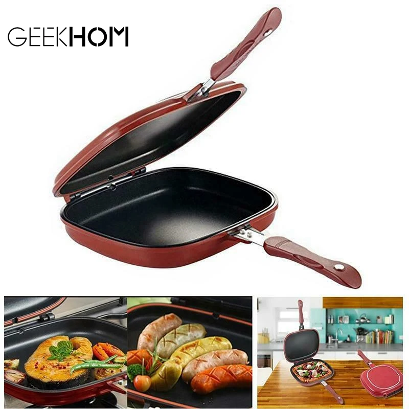 28 cm Non-stick Double Sided Frying Pan for Pancakes Square Shape Frying Pan kitchen Cooking Tool For Home Outdoor
28 cm Non-stick Double Sided Frying Pan for Pancakes Square Shape Frying Pan kitchen Cooking Tool For Home Outdoor