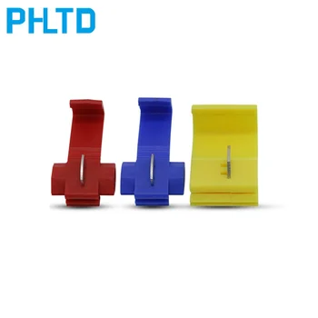 T-shaped wire and cable connector quick connection terminal branch clamp wire electric connector 50 pcs / bag car audio kit
T-shaped wire and cable connector quick connection terminal branch clamp wire electric connector 50 pcs / bag car audio kit
