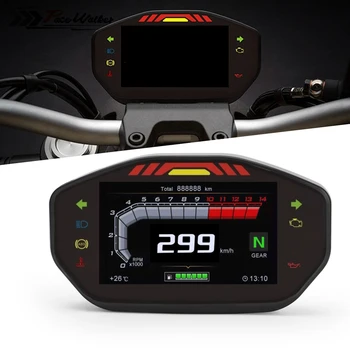 Universal Motorcycle LCD Digital Speedometer TFT Moto Odometer with 6 Gear Backlight&Sensor, for 1,2,4 Cylinders
Universal Motorcycle LCD Digital Speedometer TFT Moto Odometer with 6 Gear Backlight&Sensor, for 1,2,4 Cylinders