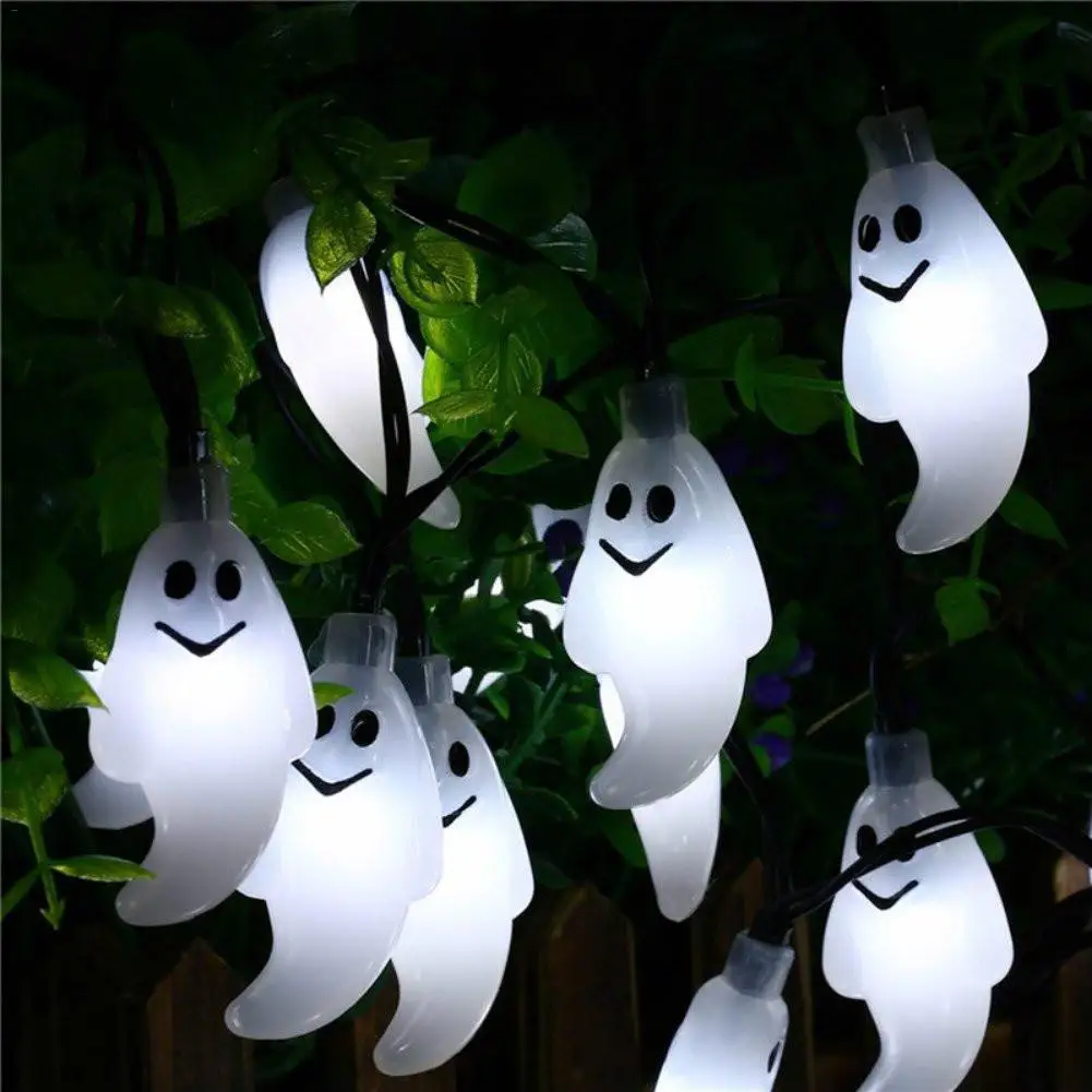Halloween Ghost String Light 20 LED Solar Waterproof Outdoor Garden Decorative Lights for Halloween Theme Party Garden Courtyard
Halloween Ghost String Light 20 LED Solar Waterproof Outdoor Garden Decorative Lights for Halloween Theme Party Garden Courtyard