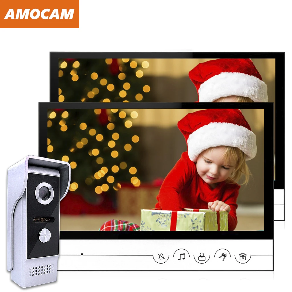 9 Inch Video Door Phone System Wired Video Intercom Video Doorbell Alloy IR Camera Remote Unlock 1 Camera / 2 Monitor
9 Inch Video Door Phone System Wired Video Intercom Video Doorbell Alloy IR Camera Remote Unlock 1 Camera / 2 Monitor