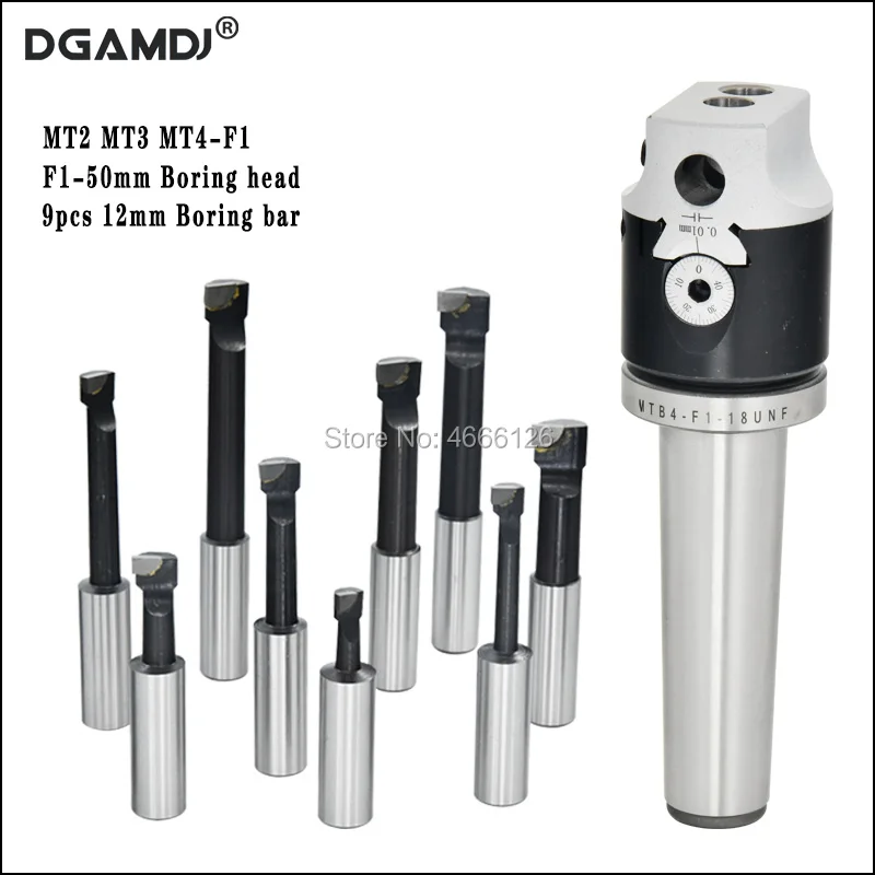 Kit MT2 MT3 MT4 F1 CNC Tool Holder 50 mm 2 Inch Fine-Tuning Boring Head 9 pcs 12mm Boring bar Boring Device For Milling Machine
Kit MT2 MT3 MT4 F1 CNC Tool Holder 50 mm 2 Inch Fine-Tuning Boring Head 9 pcs 12mm Boring bar Boring Device For Milling Machine