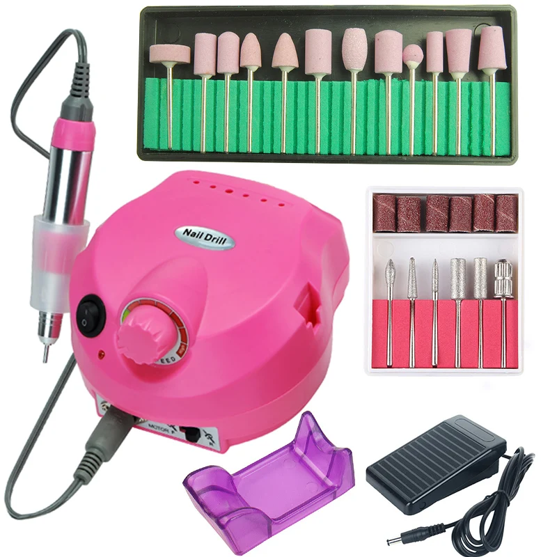 35000/20000 RPM Electric Nail Drill Machine Set Mill Cutter 12 Quartz Bits for Manicure Pedicure Gel Cuticle Rotary File Pro Kit
35000/20000 RPM Electric Nail Drill Machine Set Mill Cutter 12 Quartz Bits for Manicure Pedicure Gel Cuticle Rotary File Pro Kit