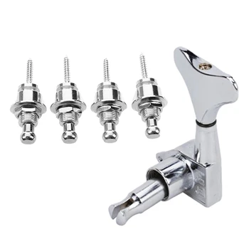 4 Pairs 4R Chrome Bass Tuners Machine Heads Tuning Pegs with 4 Pcs Silver Skidproof Chrome Round Head Strap Lock
4 Pairs 4R Chrome Bass Tuners Machine Heads Tuning Pegs with 4 Pcs Silver Skidproof Chrome Round Head Strap Lock