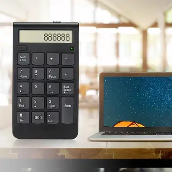 20 Keys 2.4G Wireless USB Keyboard Digital Display Numeric Single Hand Humanized Design Large Display Screen Large LED Display
20 Keys 2.4G Wireless USB Keyboard Digital Display Numeric Single Hand Humanized Design Large Display Screen Large LED Display