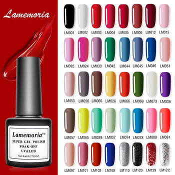Lamemoria 8ml Gel Nail Polish Nail Color Soak Off UV Gel Varnish Semi Permanant UV Gel Nail Art Varnish Top Coat 
Lamemoria 8ml Gel Nail Polish Nail Color Soak Off UV Gel Varnish Semi Permanant UV Gel Nail Art Varnish Top Coat
