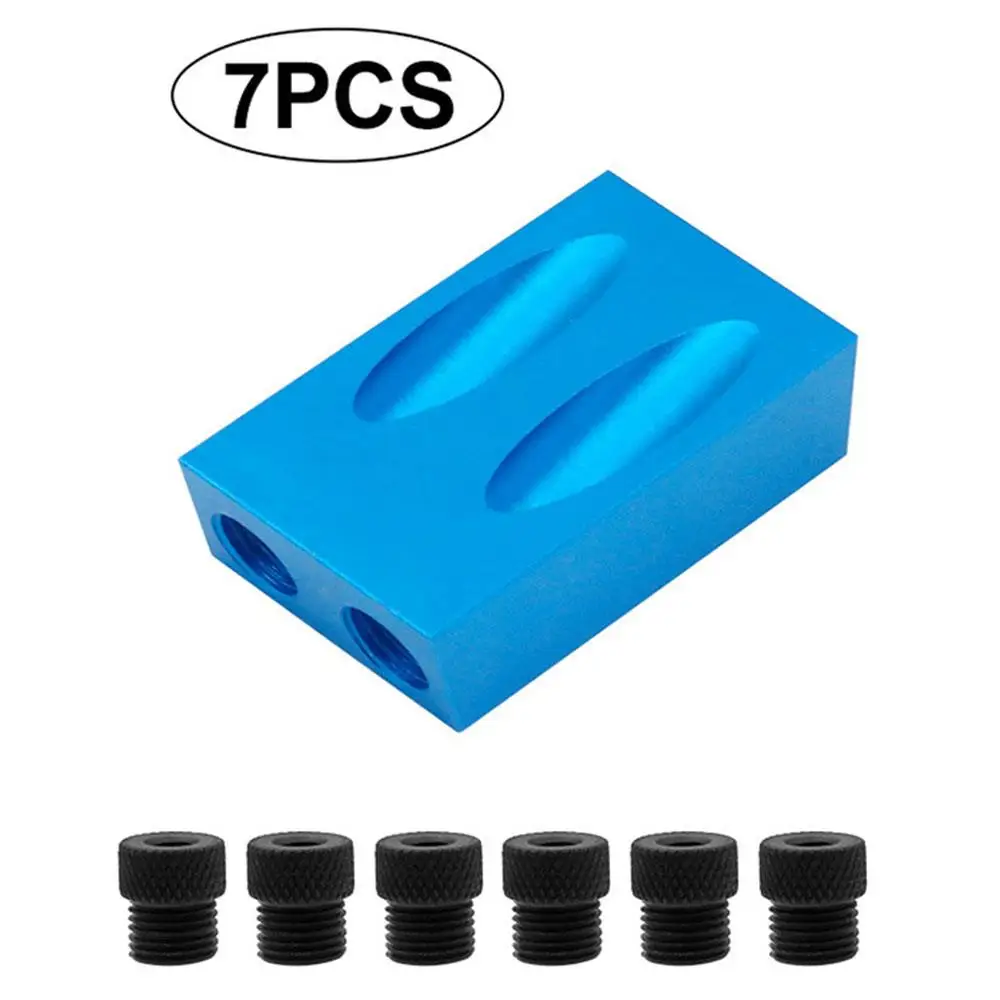 7pcs Portable Power Tools Step Drilling Bit 15° Inclined Hole Locator Kit Cross Screw Driver Durable Pockethole Jig Wooden Tool
7pcs Portable Power Tools Step Drilling Bit 15° Inclined Hole Locator Kit Cross Screw Driver Durable Pockethole Jig Wooden Tool